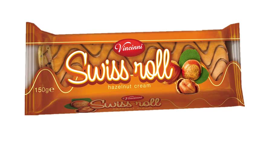 Vincinni Cake swiss roll Noisette 150g   1*16
